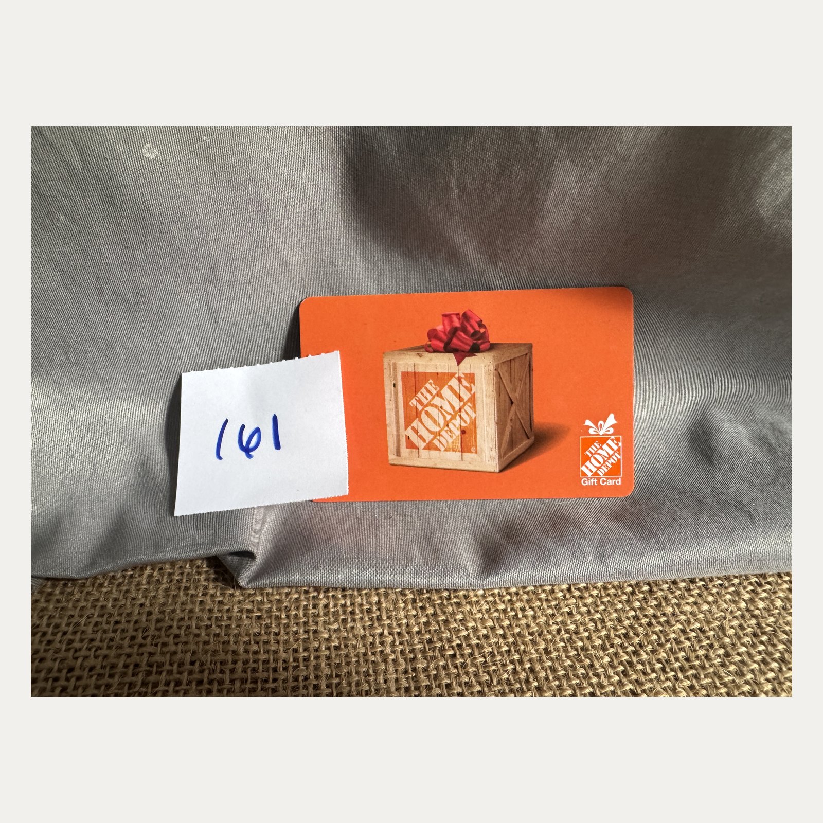 Raffle Basket/Item #161: The Home Depot Gift Card
