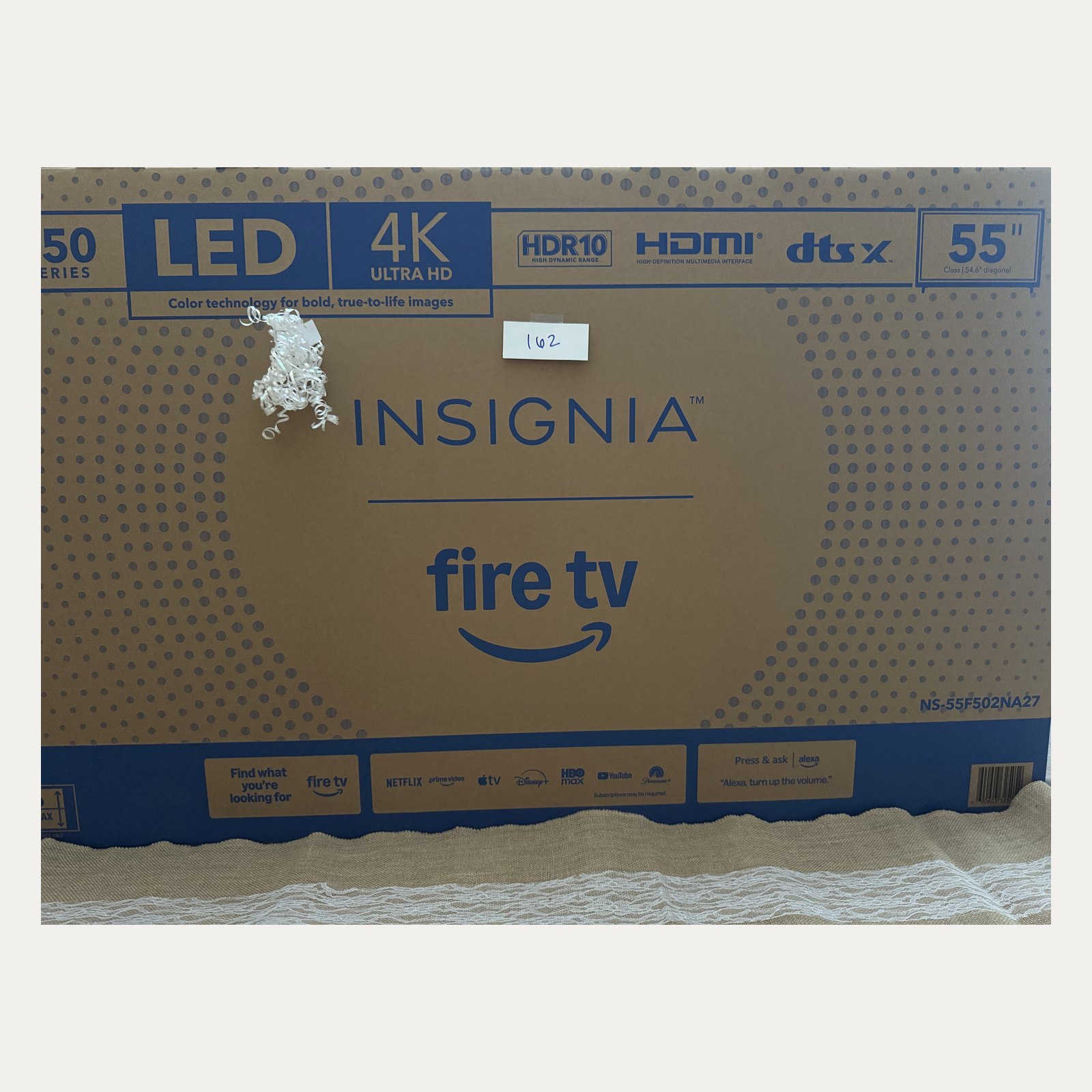 Premium Raffle Item #162: Insignia 55-inch F50 Series 4K UHD Smart Fire TV