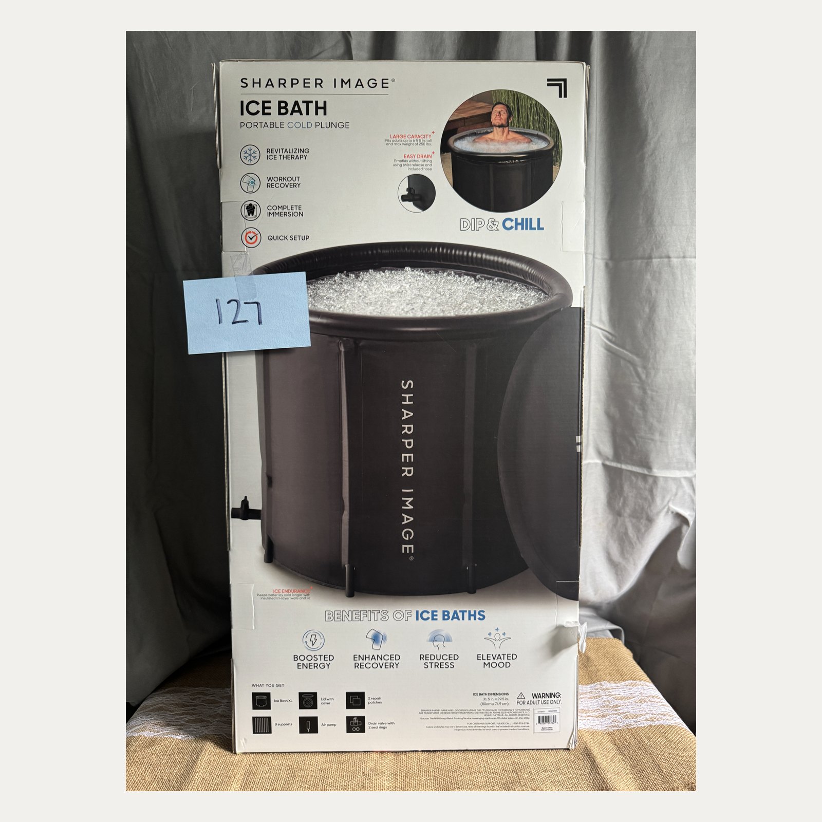 Premium Raffle Item #127: Sharper Image Portable Ice Bath Cold Plunge