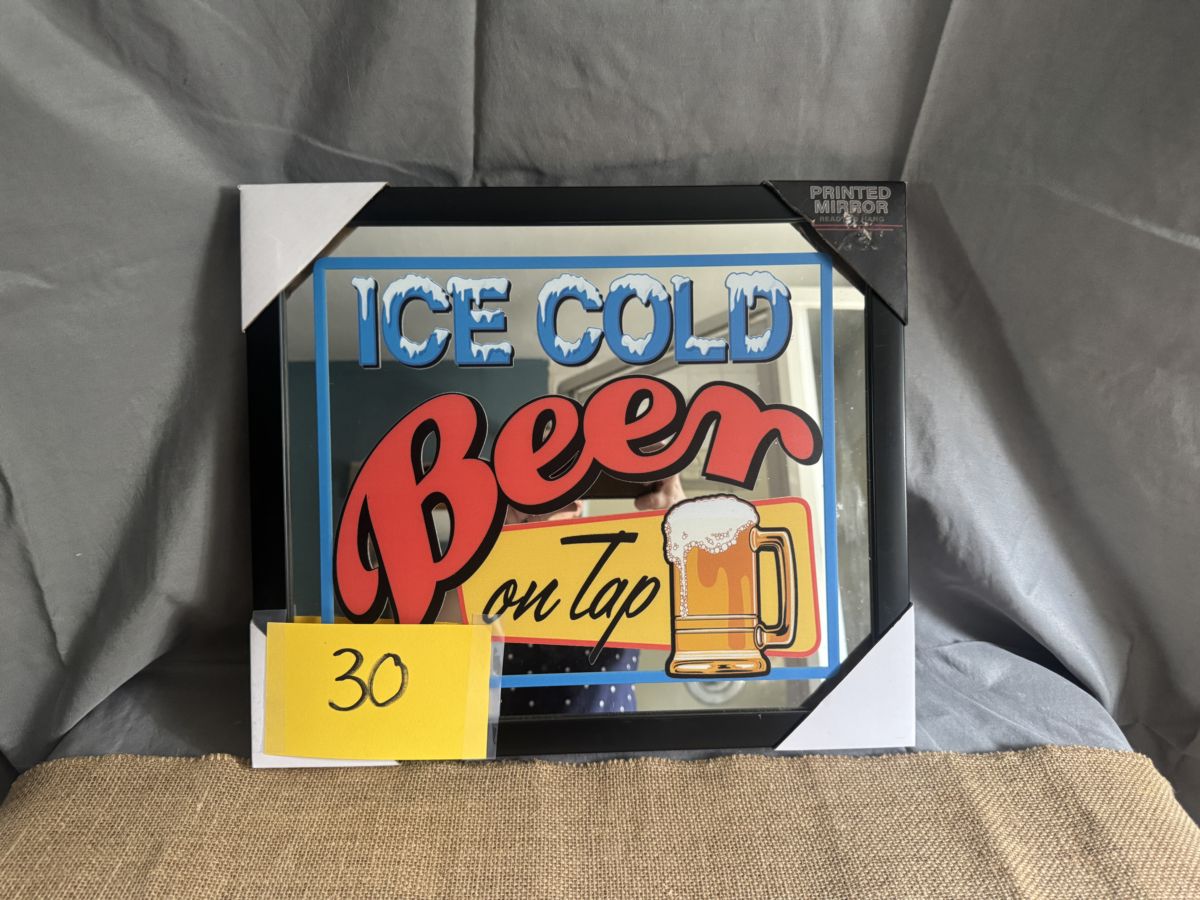 Raffle Basket #30: Ice-Cold Beer Wall Sign