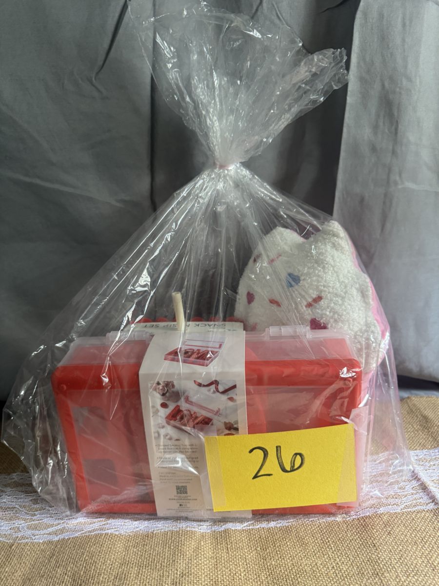 Raffle Basket #26-A: Pink Cozy Comfort Basket