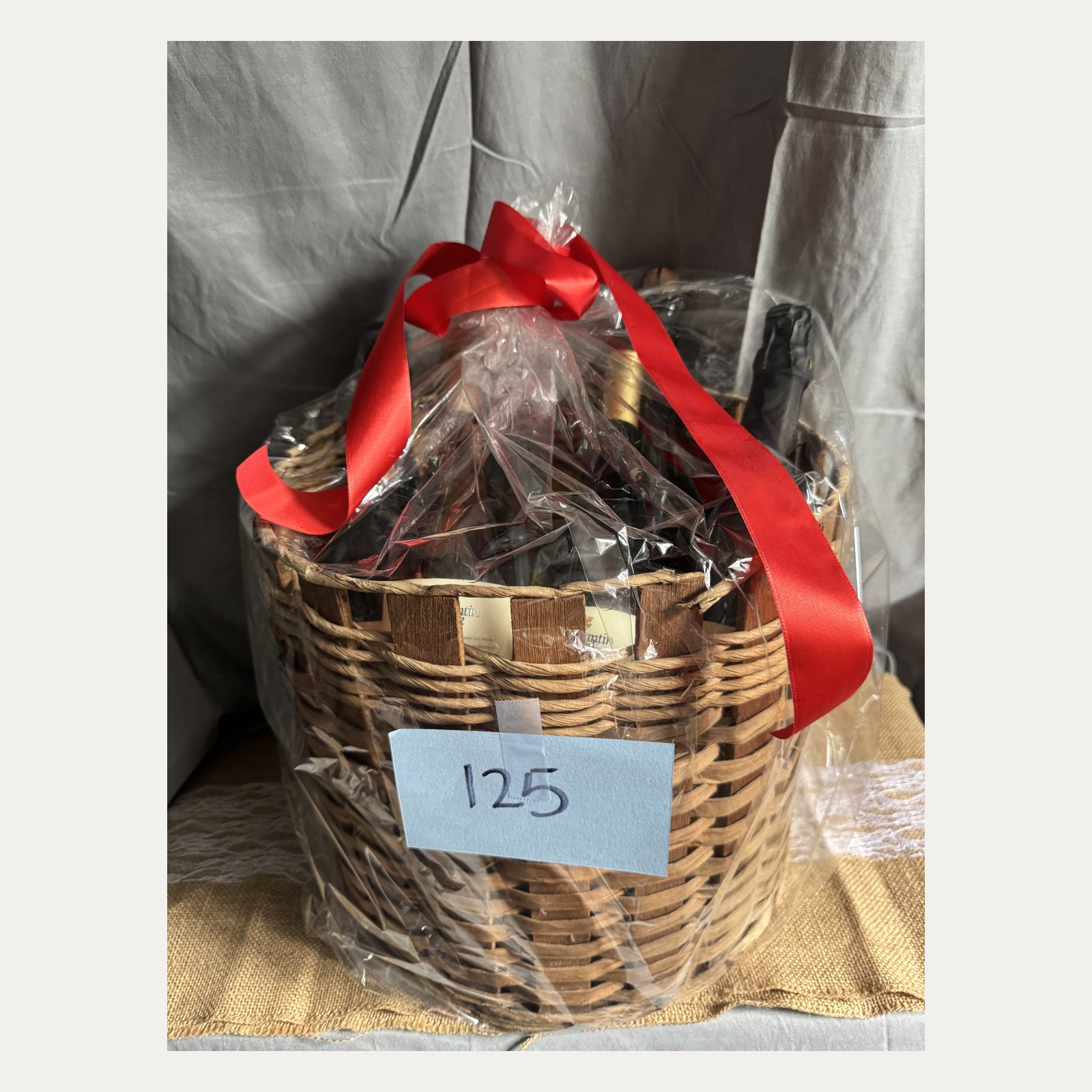 Premium Raffle Item #125: Gourmet Wine Gift Basket