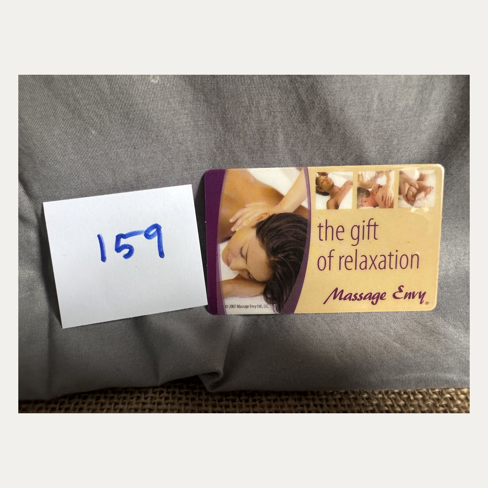 Raffle Basket/Item #159: Massage Envy Gift of Relaxation