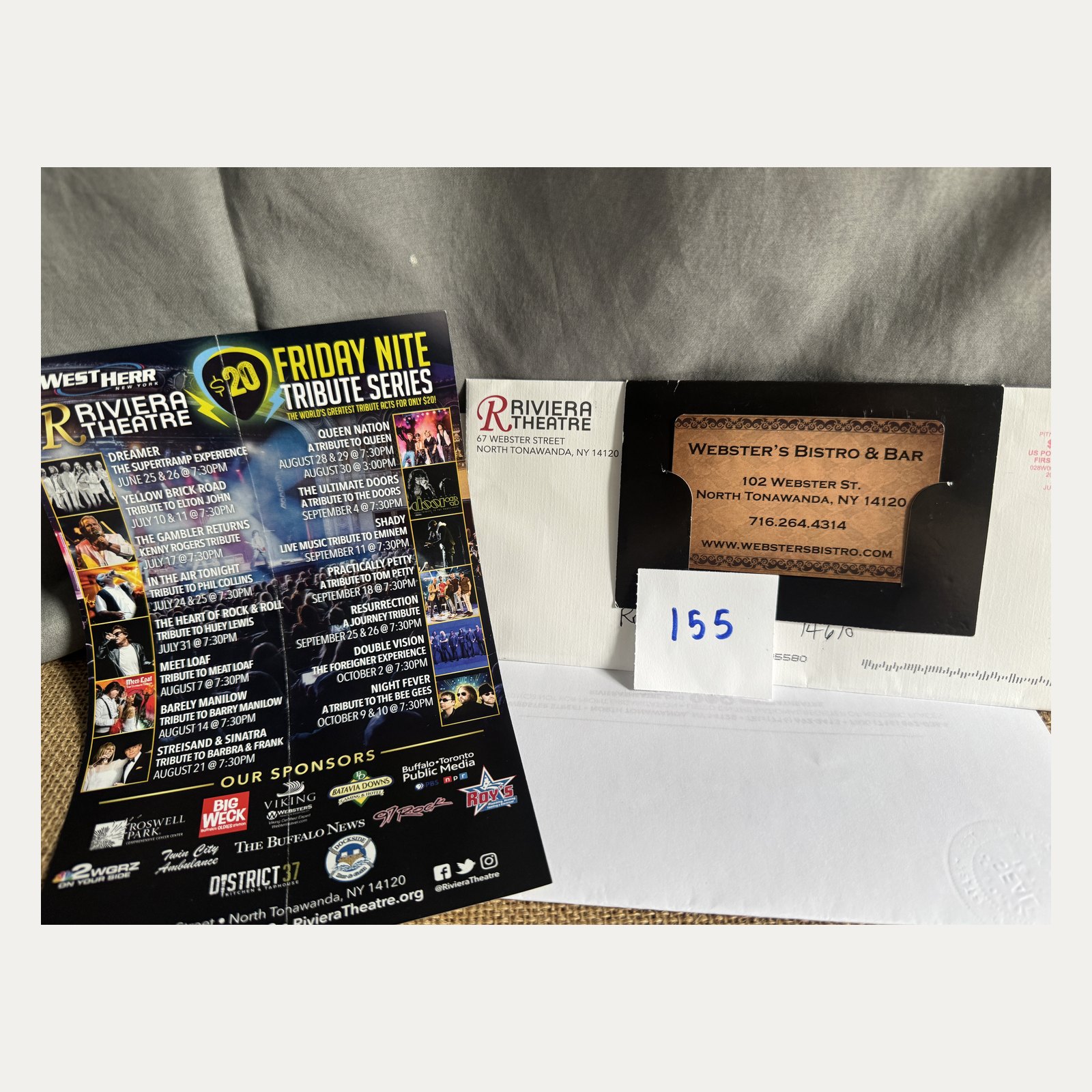 Premium Raffle Item #155: Riviera Theatre + Webster's Bistro Night Out