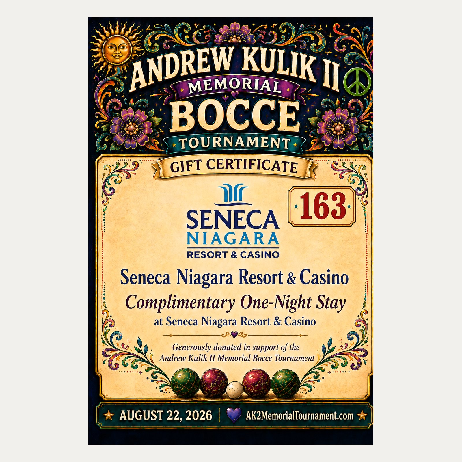 Premium Raffle Item #163: Seneca Niagara Resort & Casino One-Night Stay