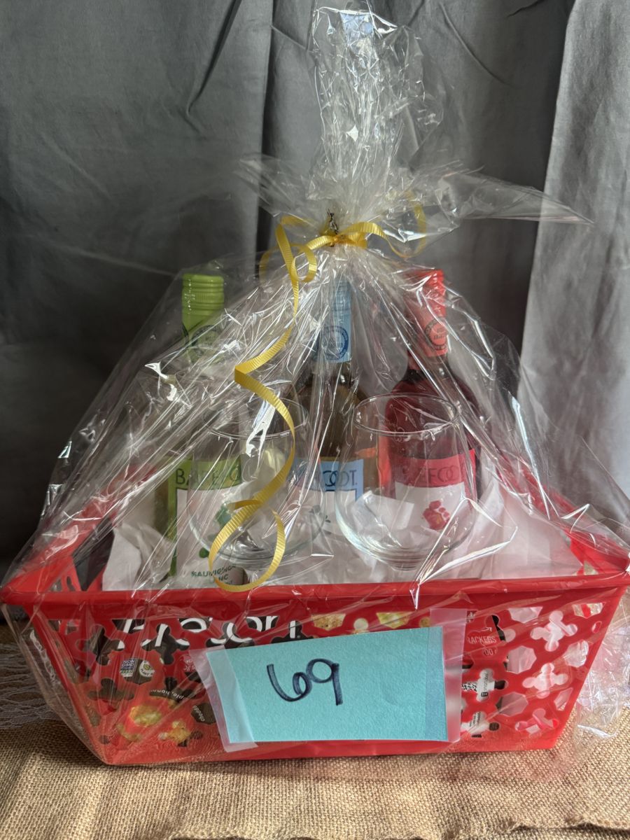 Raffle Basket #69: Festive Red Holiday Basket