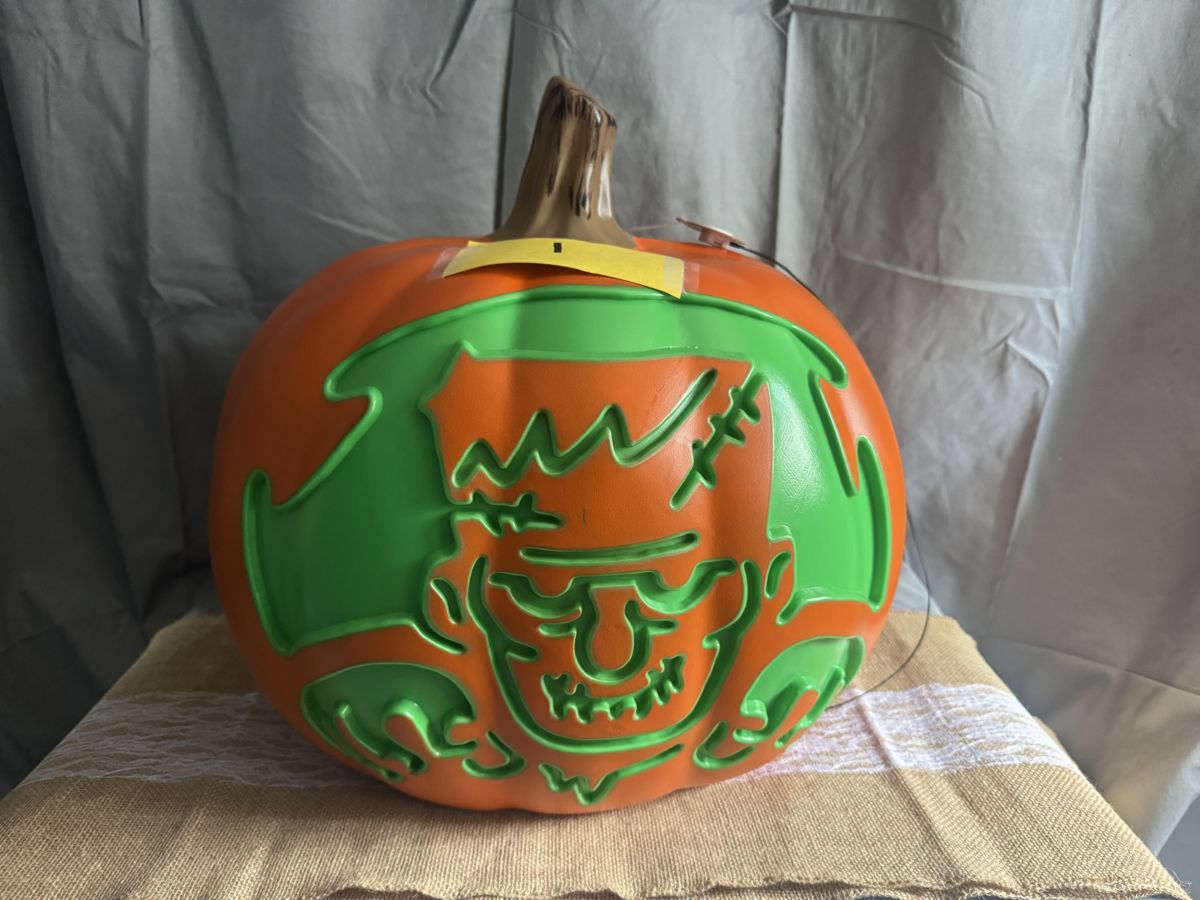 Raffle Basket #1: Hand-Painted Grinch Pumpkin
